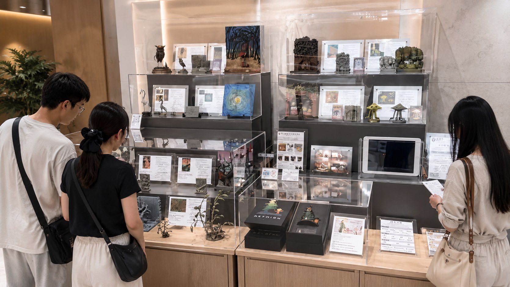 元维构样本在项目展区中的实拍陈列