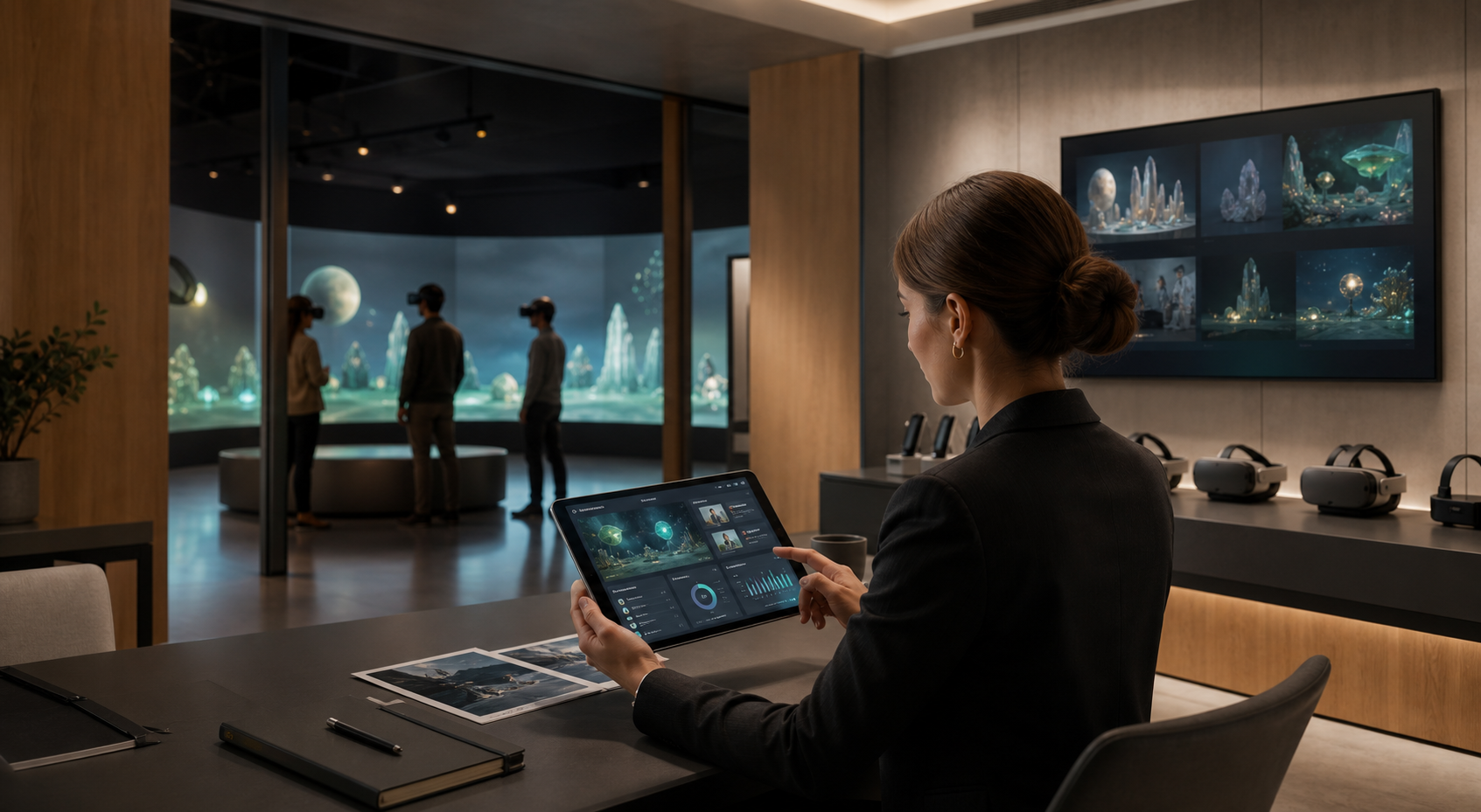 展馆运营人员管理 VR 美术馆和数字展陈内容
