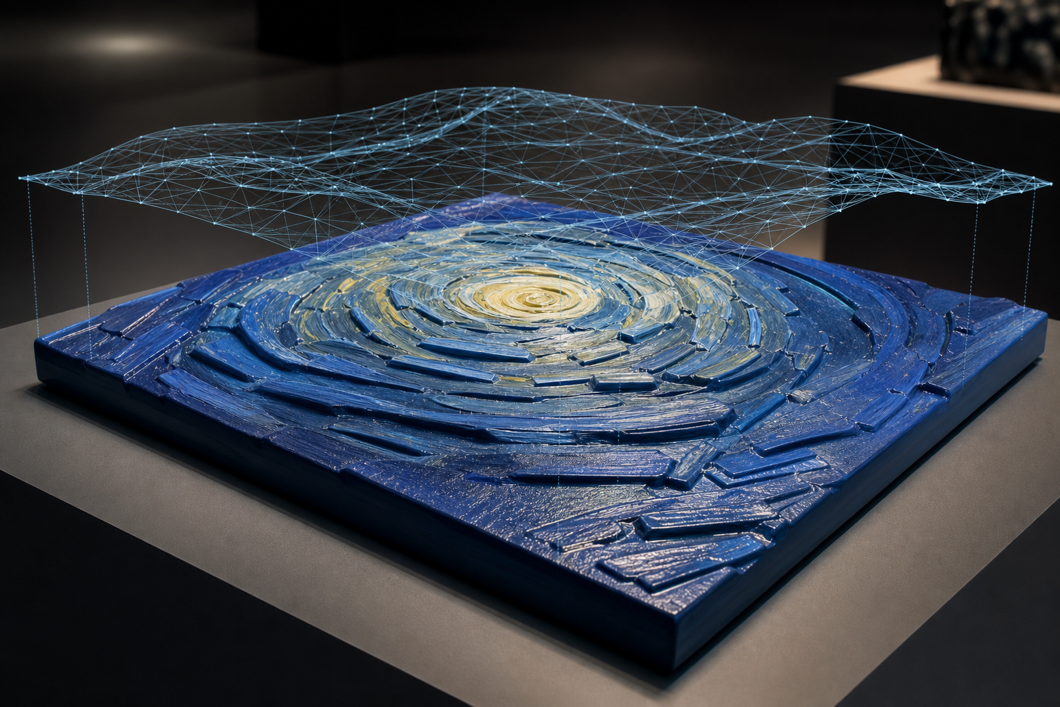 星夜立体浮雕与三维模型延展
